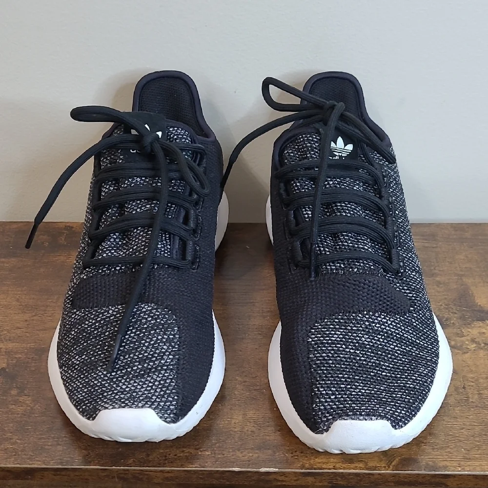 Adidas Black & White Sneakers size 6.5